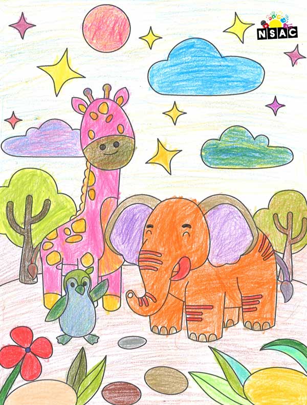 Artwork of Nirisha Bhagavathula in 21st All India Child Art Competition 2025, Online Art Competition for Kids, National Level Painting Competition for Kids, Painting Competition for Children, Online Painting Competition for Kids, Kids Art Competition, Children Art Contest, Drawing Competition for Children, Painting Competition in Delhi for Kids, Nav Shri Art & Culture Organisation, Himanshu Art Institute, Painting Competition Near Me, Painting Competition for Students, Painting Competition for School, Drawing Competition for School Students, Indian Art Contest, Art Competition, Painting Competition for School Students