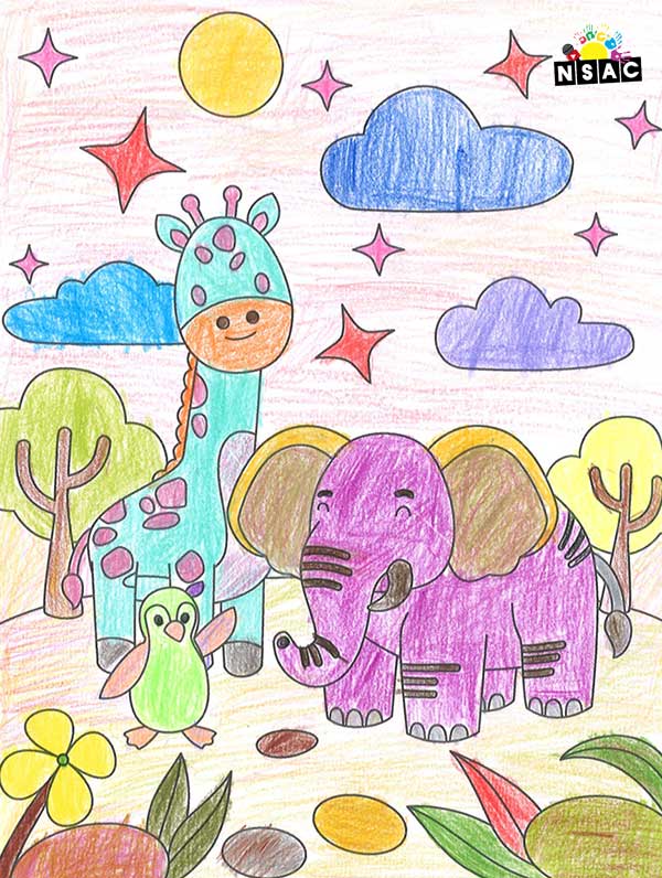 Artwork of Nivisha Bhagavathula in 21st All India Child Art Competition 2025, Online Art Competition for Kids, National Level Painting Competition for Kids, Painting Competition for Children, Online Painting Competition for Kids, Kids Art Competition, Children Art Contest, Drawing Competition for Children, Painting Competition in Delhi for Kids, Nav Shri Art & Culture Organisation, Himanshu Art Institute, Painting Competition Near Me, Painting Competition for Students, Painting Competition for School, Drawing Competition for School Students, Indian Art Contest, Art Competition, Painting Competition for School Students