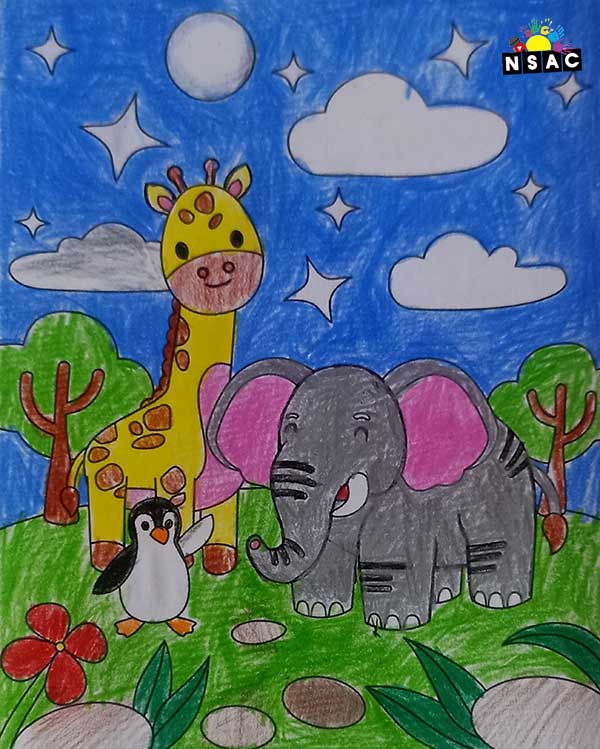 Artwork of Saswat Mishra in 21st All India Child Art Competition 2025, Online Art Competition for Kids, National Level Painting Competition for Kids, Painting Competition for Children, Online Painting Competition for Kids, Kids Art Competition, Children Art Contest, Drawing Competition for Children, Painting Competition in Delhi for Kids, Nav Shri Art & Culture Organisation, Himanshu Art Institute, Painting Competition Near Me, Painting Competition for Students, Painting Competition for School, Drawing Competition for School Students, Indian Art Contest, Art Competition, Painting Competition for School Students