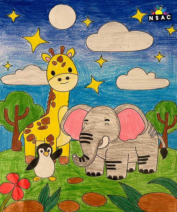 Artwork of Daksh Goel in 21st All India Child Art Competition 2025, Online Art Competition for Kids, National Level Painting Competition for Kids, Painting Competition for Children, Online Painting Competition for Kids, Kids Art Competition, Children Art Contest, Drawing Competition for Children, Painting Competition in Delhi for Kids, Nav Shri Art & Culture Organisation, Himanshu Art Institute, Painting Competition Near Me, Painting Competition for Students, Painting Competition for School, Drawing Competition for School Students, Indian Art Contest, Art Competition, Painting Competition for School Students