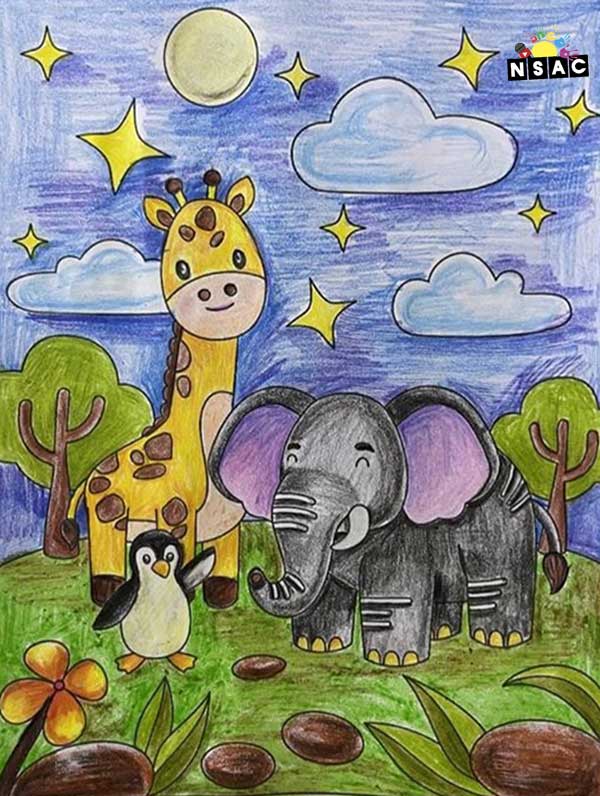 Artwork of Ashwini Amit Dambhare in 21st All India Child Art Competition 2025, Online Art Competition for Kids, National Level Painting Competition for Kids, Painting Competition for Children, Online Painting Competition for Kids, Kids Art Competition, Children Art Contest, Drawing Competition for Children, Painting Competition in Delhi for Kids, Nav Shri Art & Culture Organisation, Himanshu Art Institute, Painting Competition Near Me, Painting Competition for Students, Painting Competition for School, Drawing Competition for School Students, Indian Art Contest, Art Competition, Painting Competition for School Students