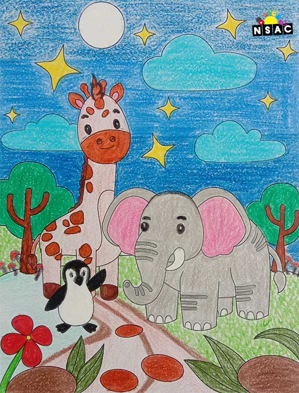 Artwork of A Kaylyn Leora in 21st All India Child Art Competition 2025, Online Art Competition for Kids, National Level Painting Competition for Kids, Painting Competition for Children, Online Painting Competition for Kids, Kids Art Competition, Children Art Contest, Drawing Competition for Children, Painting Competition in Delhi for Kids, Nav Shri Art & Culture Organisation, Himanshu Art Institute, Painting Competition Near Me, Painting Competition for Students, Painting Competition for School, Drawing Competition for School Students, Indian Art Contest, Art Competition, Painting Competition for School Students