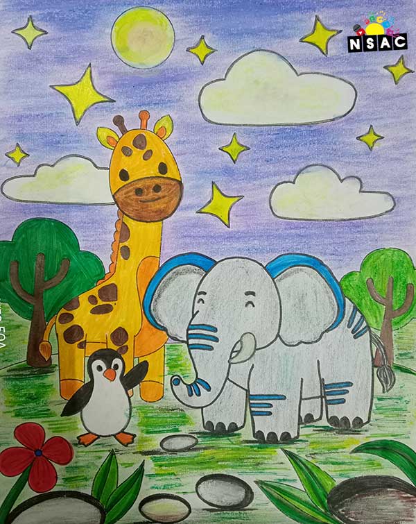 Artwork of Samyak Uniyal in 21st All India Child Art Competition 2025, Online Art Competition for Kids, National Level Painting Competition for Kids, Painting Competition for Children, Online Painting Competition for Kids, Kids Art Competition, Children Art Contest, Drawing Competition for Children, Painting Competition in Delhi for Kids, Nav Shri Art & Culture Organisation, Himanshu Art Institute, Painting Competition Near Me, Painting Competition for Students, Painting Competition for School, Drawing Competition for School Students, Indian Art Contest, Art Competition, Painting Competition for School Students