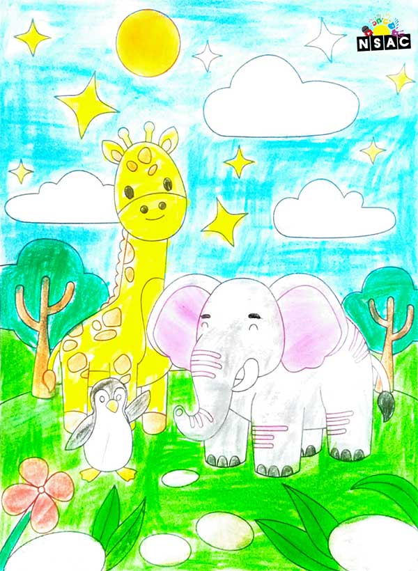 Artwork of Amayra Dixit in 21st All India Child Art Competition 2025, Online Art Competition for Kids, National Level Painting Competition for Kids, Painting Competition for Children, Online Painting Competition for Kids, Kids Art Competition, Children Art Contest, Drawing Competition for Children, Painting Competition in Delhi for Kids, Nav Shri Art & Culture Organisation, Himanshu Art Institute, Painting Competition Near Me, Painting Competition for Students, Painting Competition for School, Drawing Competition for School Students, Indian Art Contest, Art Competition, Painting Competition for School Students