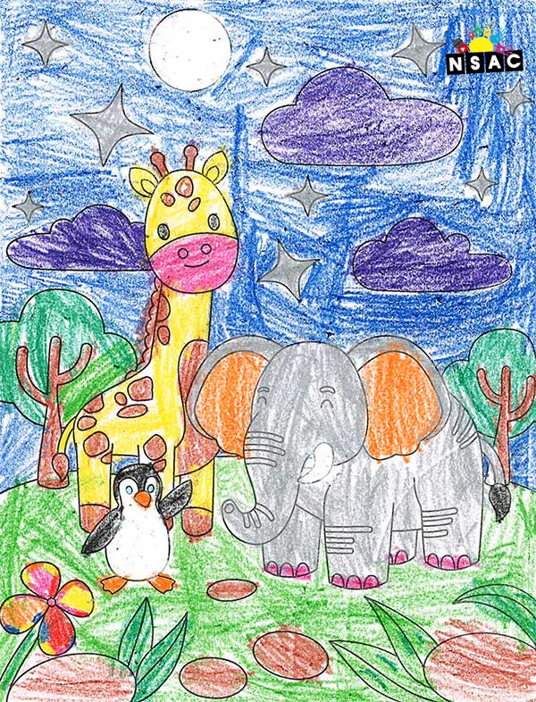 Artwork of Krisshia Bansal in 21st All India Child Art Competition 2025, Online Art Competition for Kids, National Level Painting Competition for Kids, Painting Competition for Children, Online Painting Competition for Kids, Kids Art Competition, Children Art Contest, Drawing Competition for Children, Painting Competition in Delhi for Kids, Nav Shri Art & Culture Organisation, Himanshu Art Institute, Painting Competition Near Me, Painting Competition for Students, Painting Competition for School, Drawing Competition for School Students, Indian Art Contest, Art Competition, Painting Competition for School Students