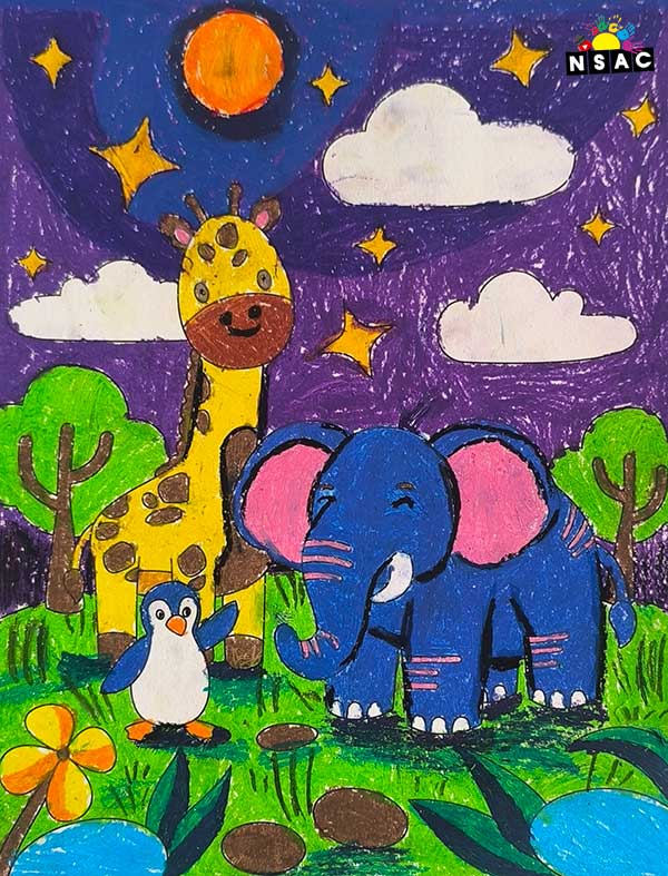 Artwork of Shubman Shiv Chintala in 21st All India Child Art Competition 2025, Online Art Competition for Kids, National Level Painting Competition for Kids, Painting Competition for Children, Online Painting Competition for Kids, Kids Art Competition, Children Art Contest, Drawing Competition for Children, Painting Competition in Delhi for Kids, Nav Shri Art & Culture Organisation, Himanshu Art Institute, Painting Competition Near Me, Painting Competition for Students, Painting Competition for School, Drawing Competition for School Students, Indian Art Contest, Art Competition, Painting Competition for School Students