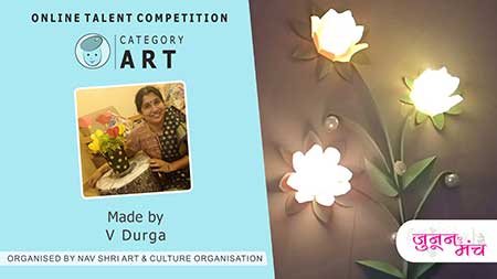 V Durga Art Performance in Online Art Competition, Online Talent Competition