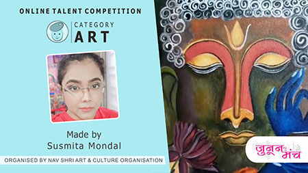 Susmita Mondal Art Performance in Online Art Competition, Online Talent Competition