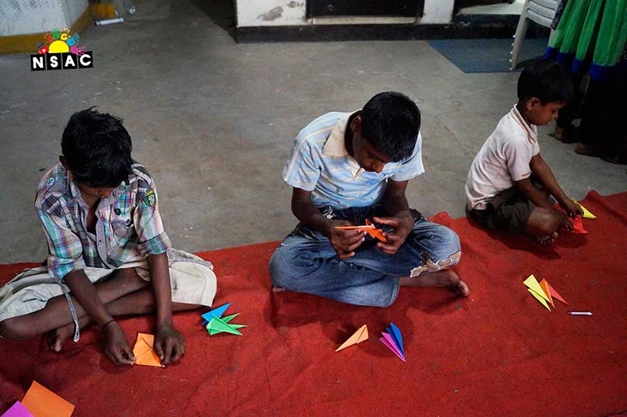 Origami Workshop for Slum Children